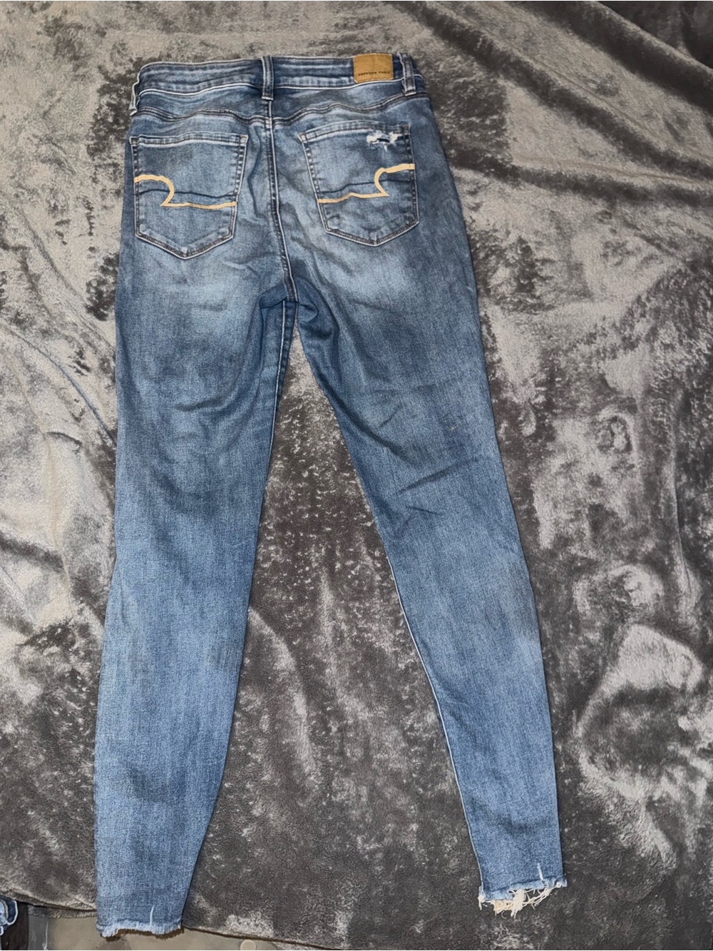 a new day Distressed Super High Rise Jeggings - Dark Blue - Picture 2 of 2